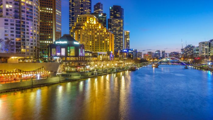 Night view of Melbourne