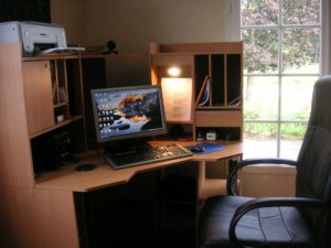 Computer desk at home