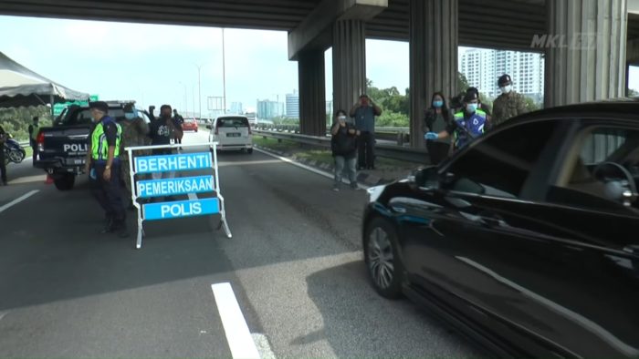 Checkpoint by Malaysian Police