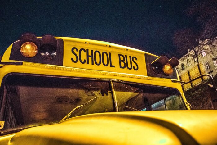 Front of school bus