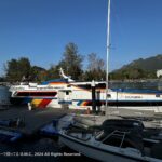 Speed boat at the harbour