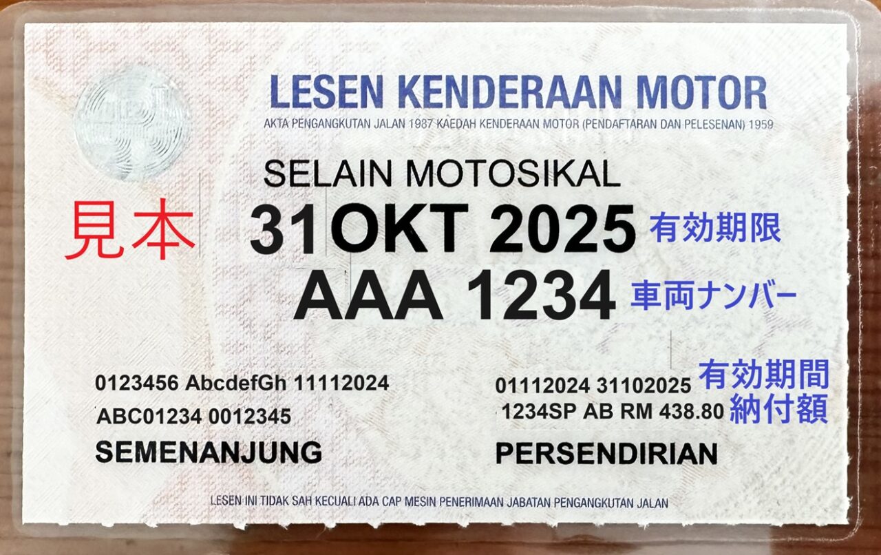 Malaysia's new Road Tax